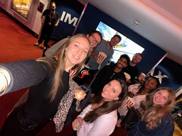 Rocket Saas team in theater